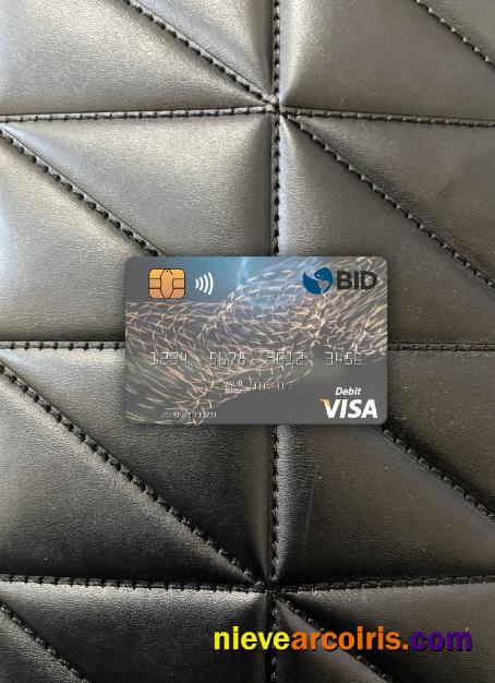 Dominican Republic Banco BID visa debit card photolook